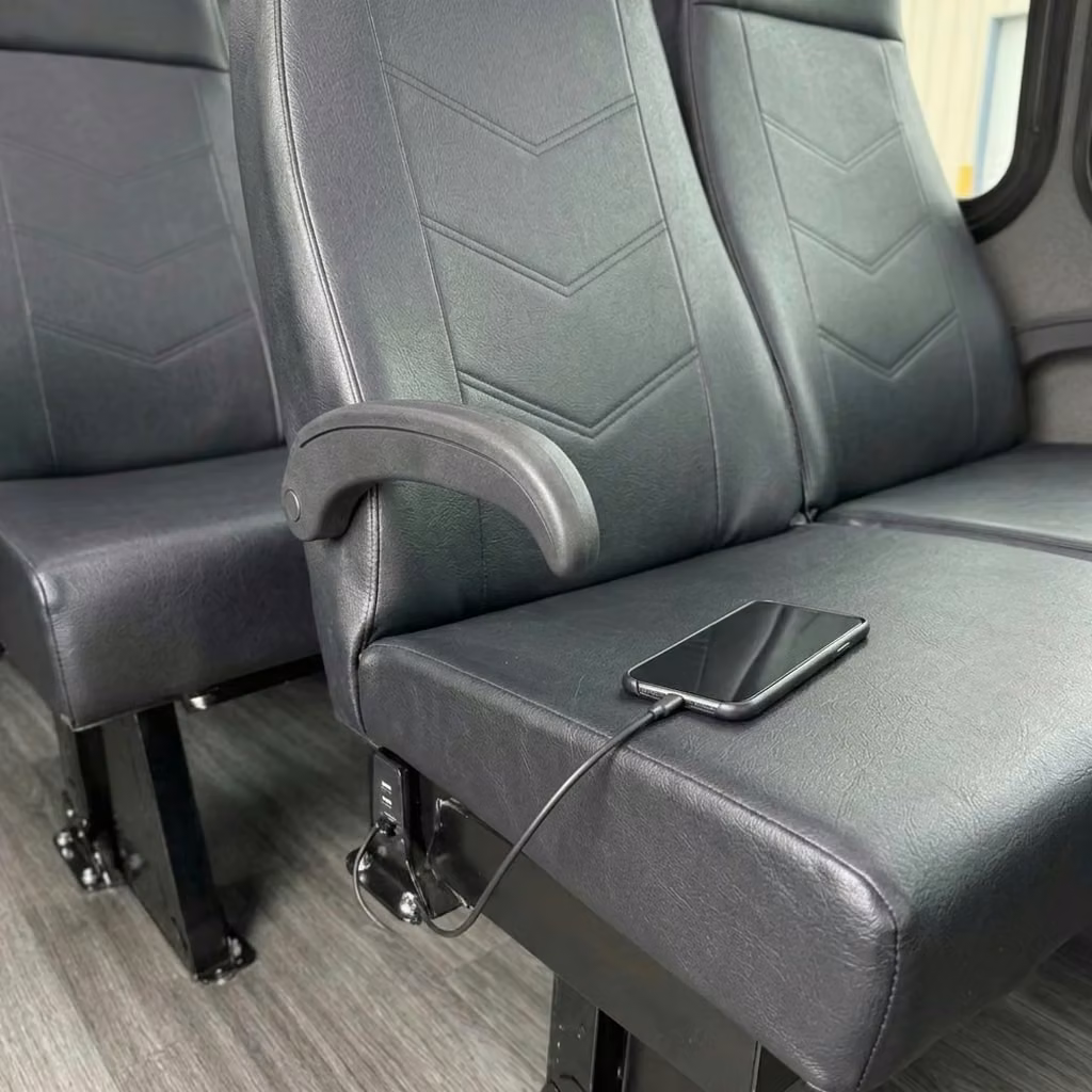 banning 15 passenger minibus usb charging