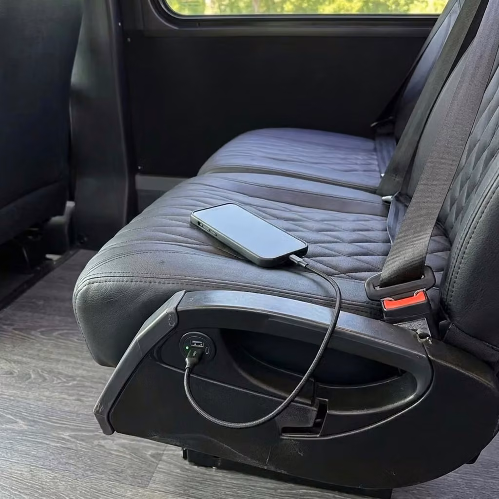 banning 20 passenger minibus usb charging
