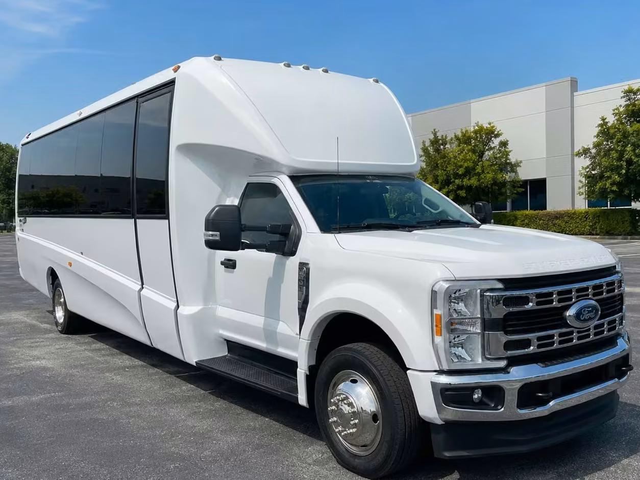 banning 25 passenger minibus rental
