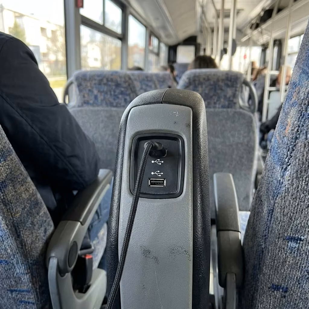 banning 28 passenger minibus usb charging