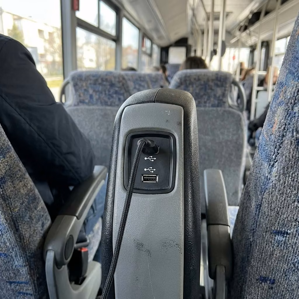 banning 30 passenger minibus usb charging