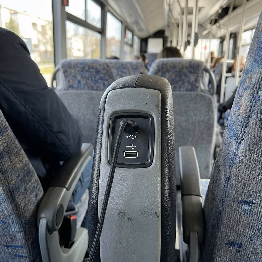 banning 35 passenger minibus usb charging
