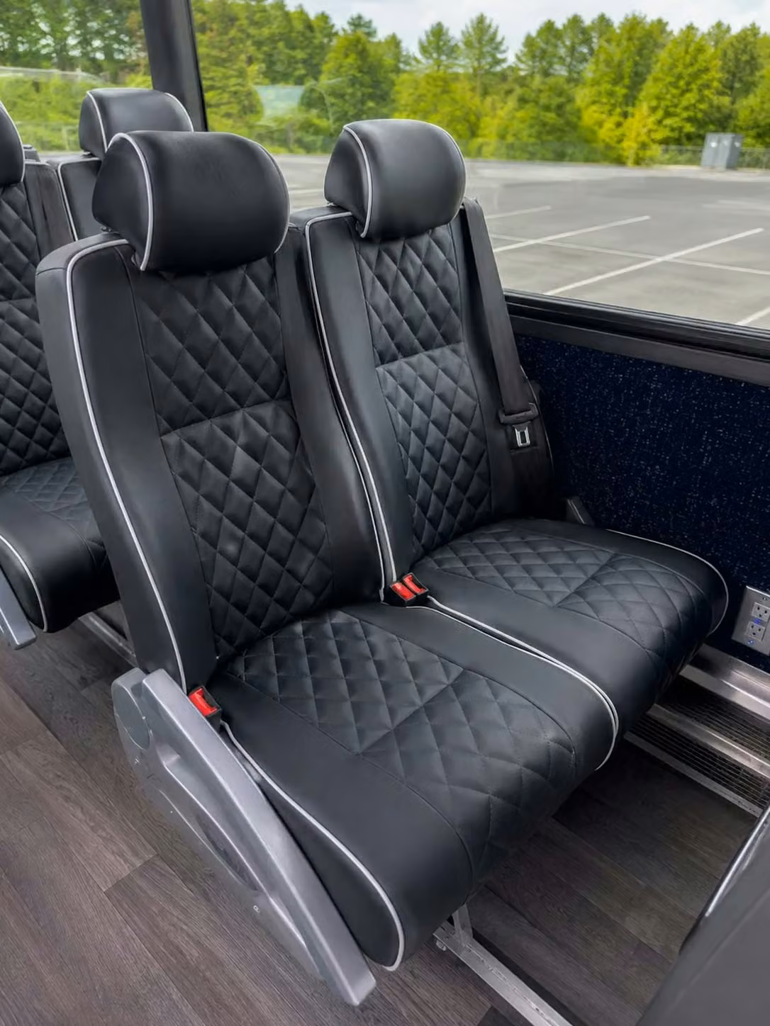 banning 56 passenger charter bus reclining seats