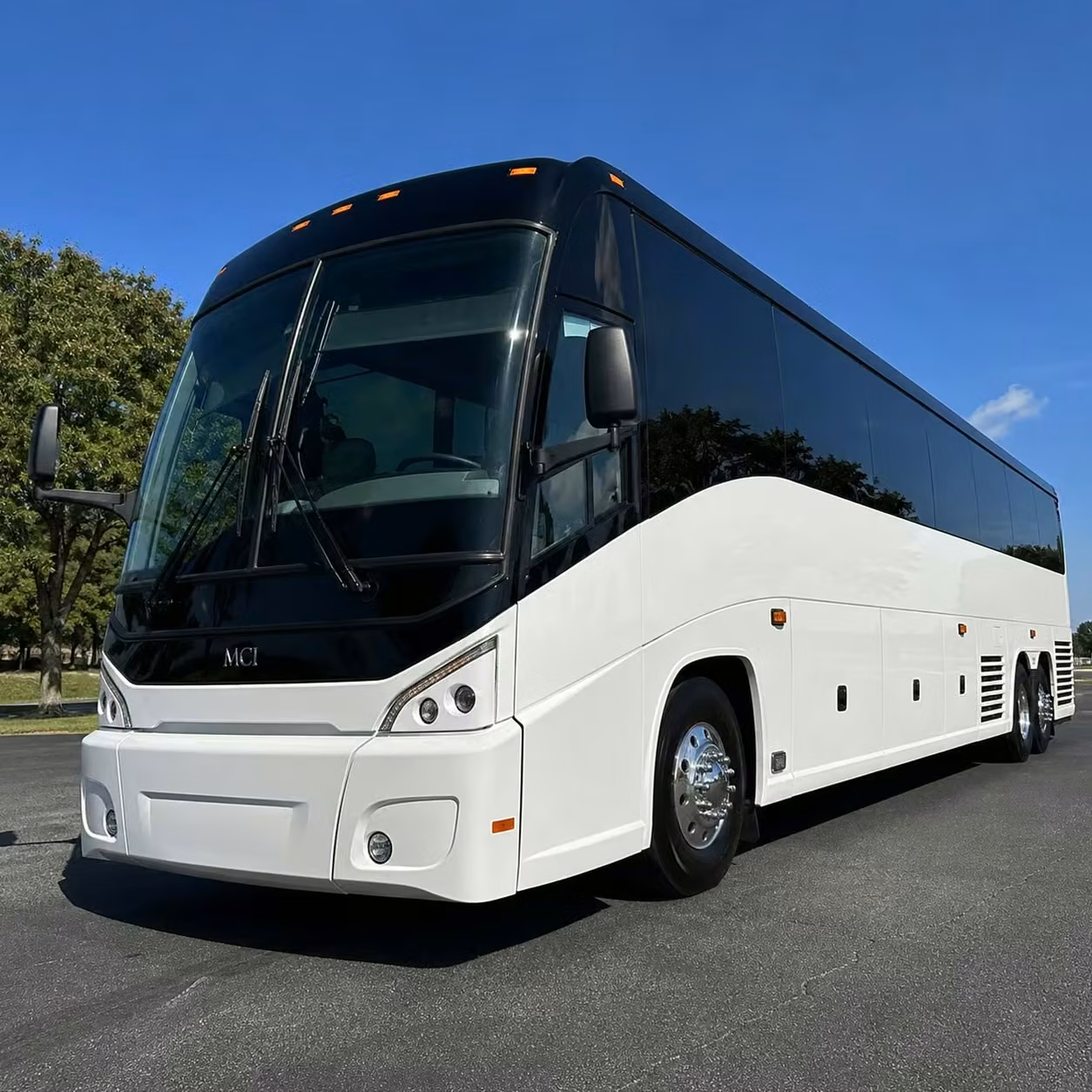 banning 56 passenger charter bus rental