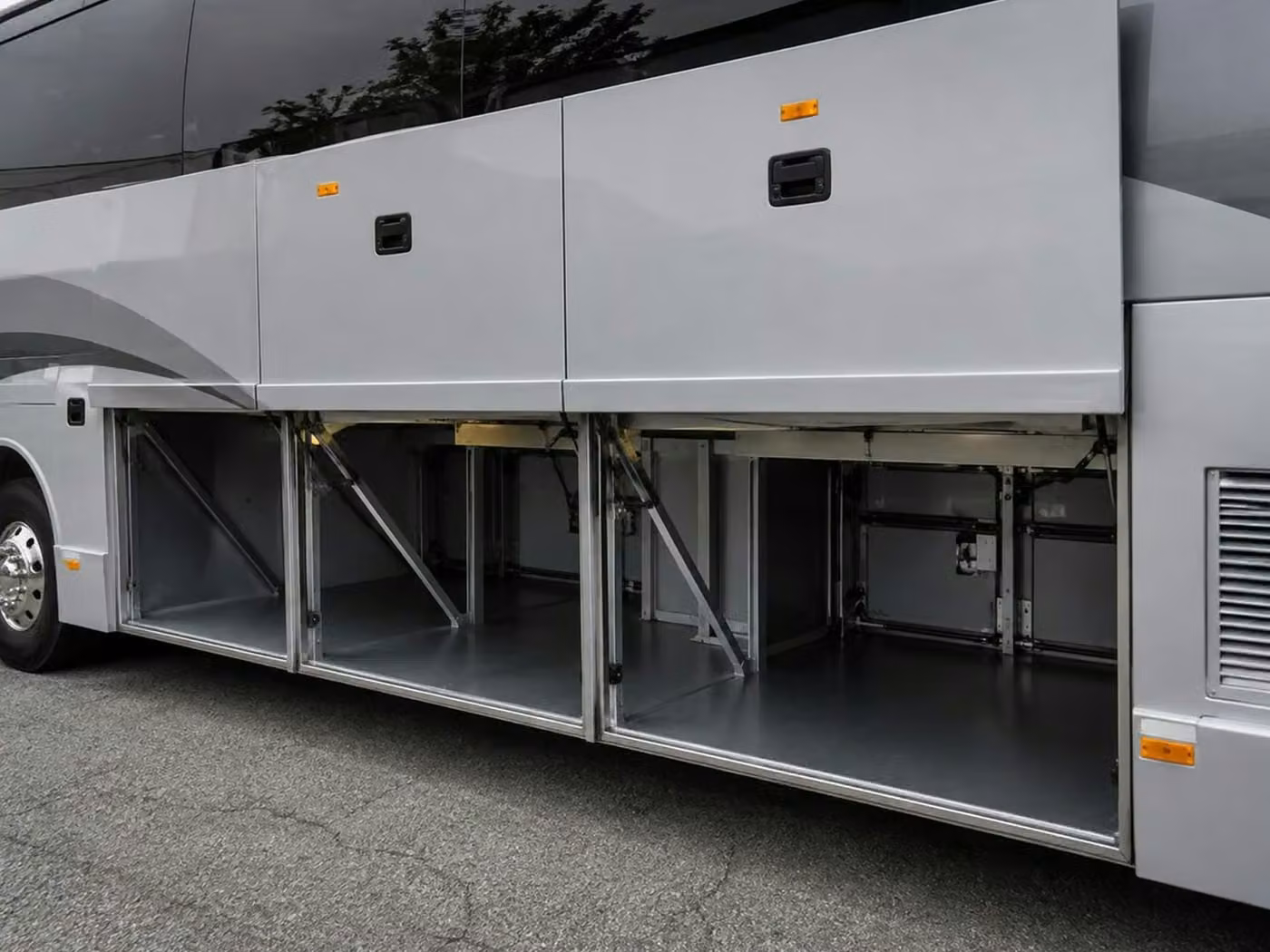 banning charter bus under bus storage