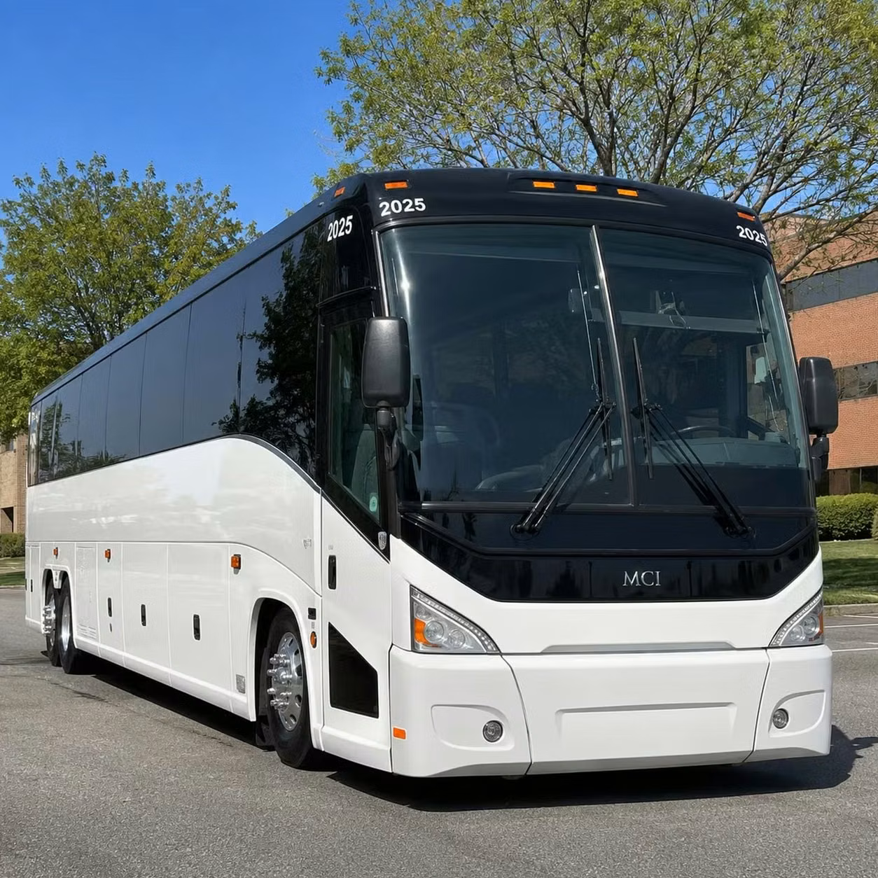 banning corporate charter buses with fast wifi power outlets and tray tables