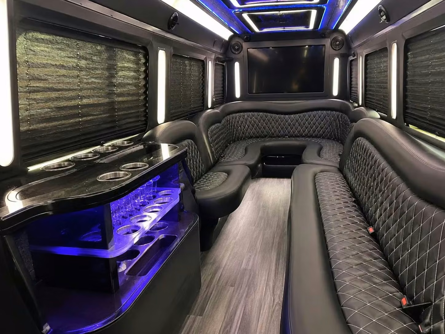banning party bus bar area