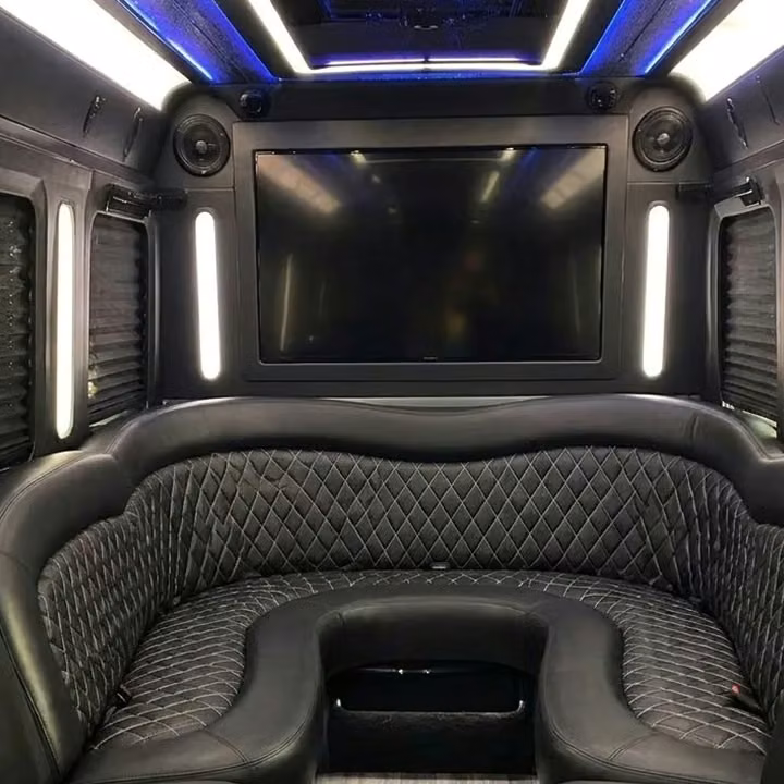 banning party bus sound system