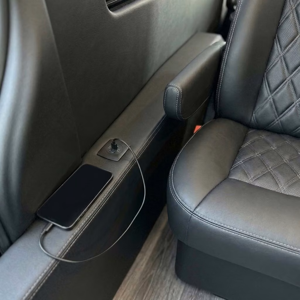 banning sprinter van rental with driver usb charging