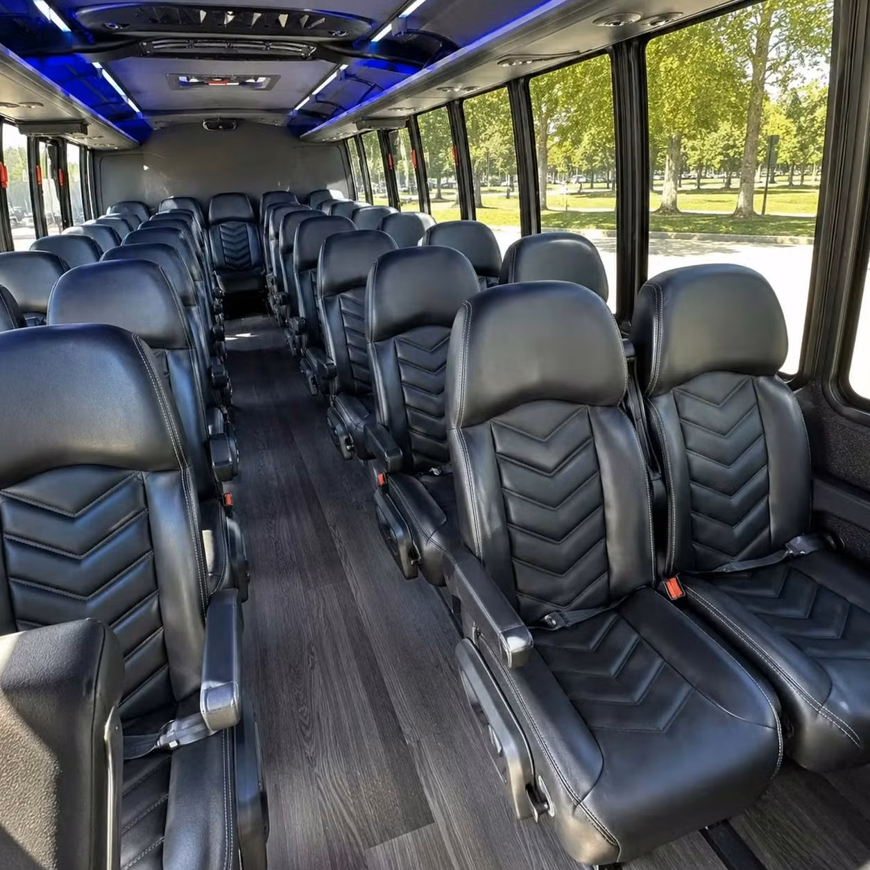 28 passenger minibus inside